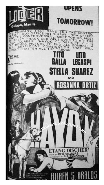 pinay pene 80s|PELIKULA, ATBP.: HAYOK (Adroit Productions, 1970) .